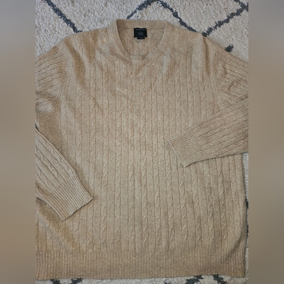 Cashmere By Mercer Street Studio Cable Knit Sweater Xl - Picture 1 of 3